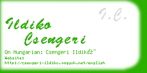 ildiko csengeri business card